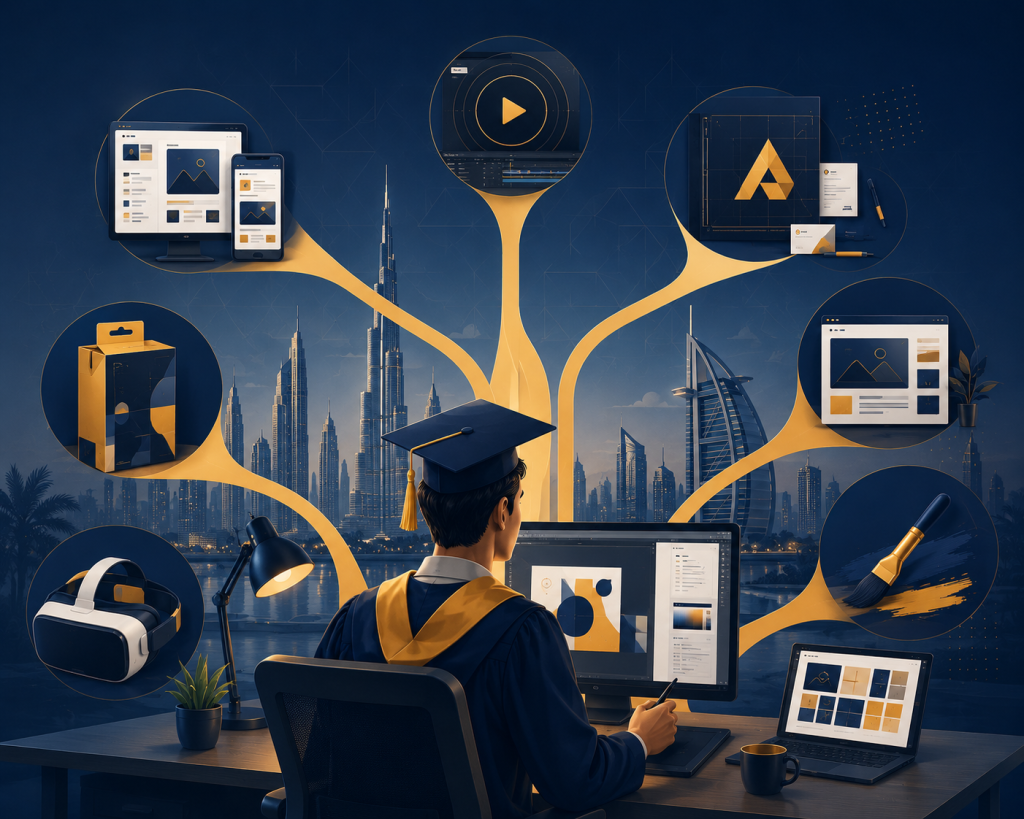 Career paths you can pursue after a graphic design course in the UAE