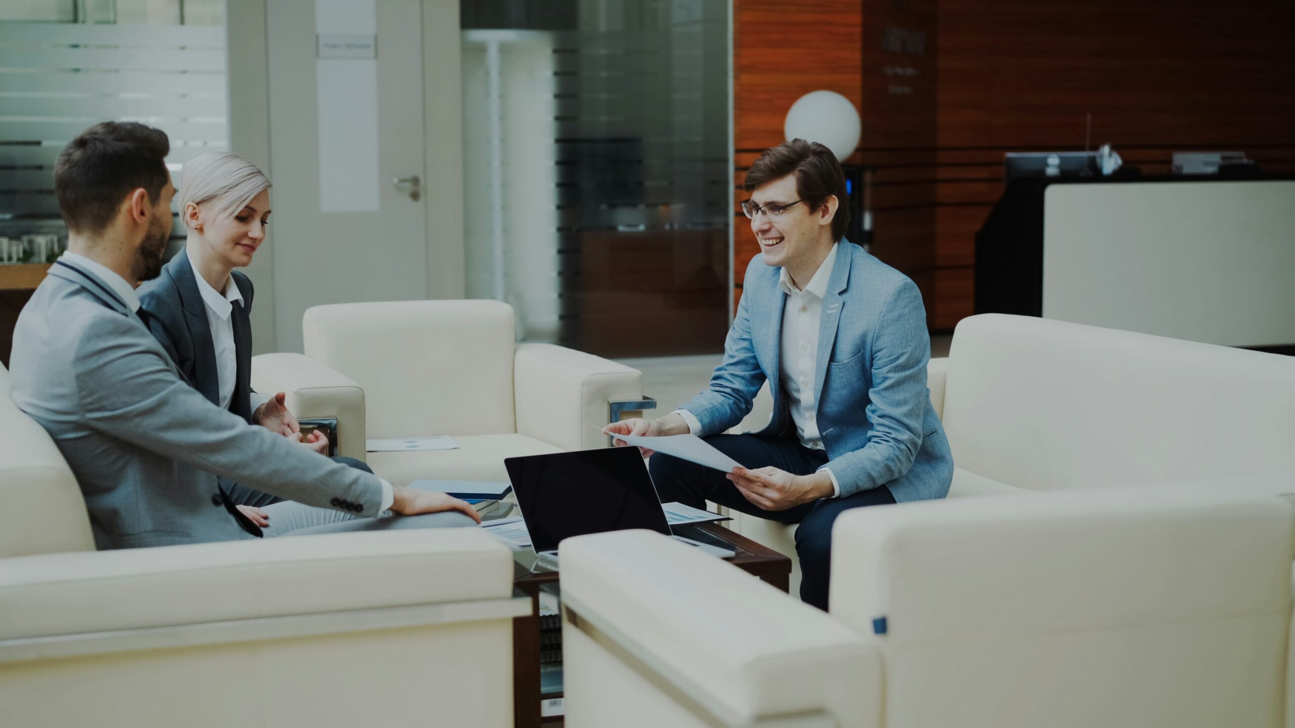 business meeting regarding finance
