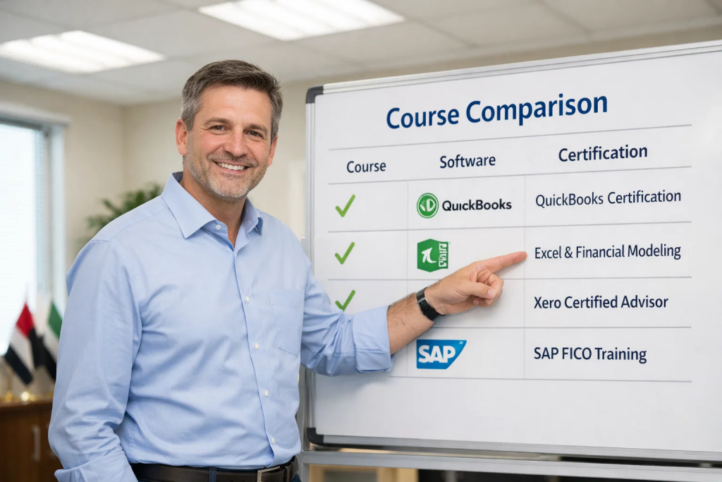 accounting course comparison UAE training center