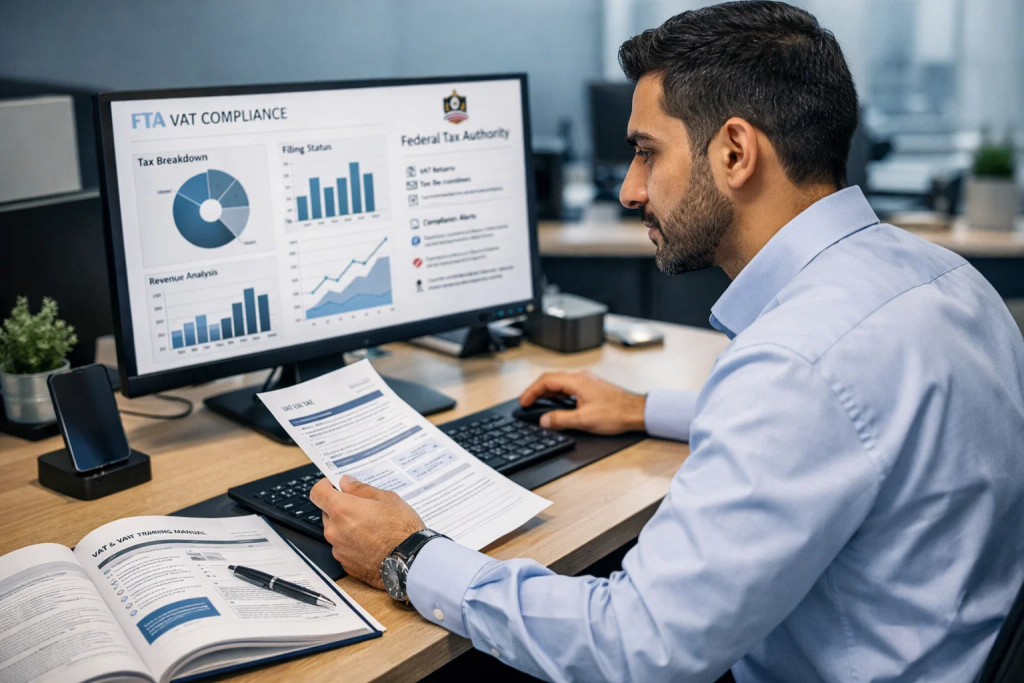 Diverse corporate team building a learning culture through informal staff training in a Dubai office