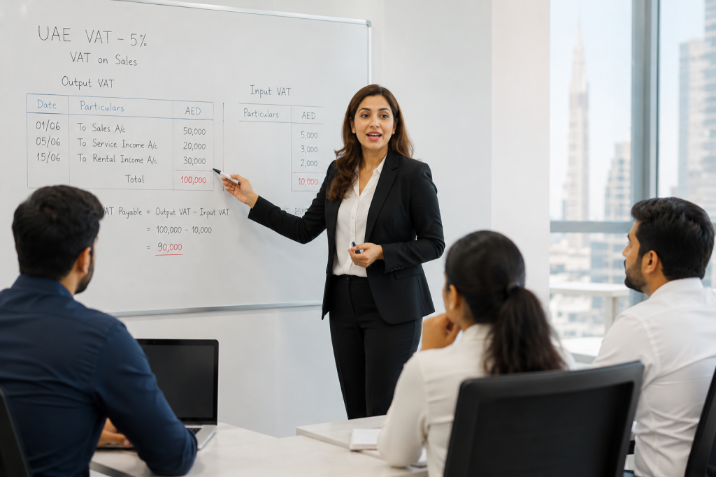 KHDA-approved accounting instructor teaching UAE VAT course in Dubai