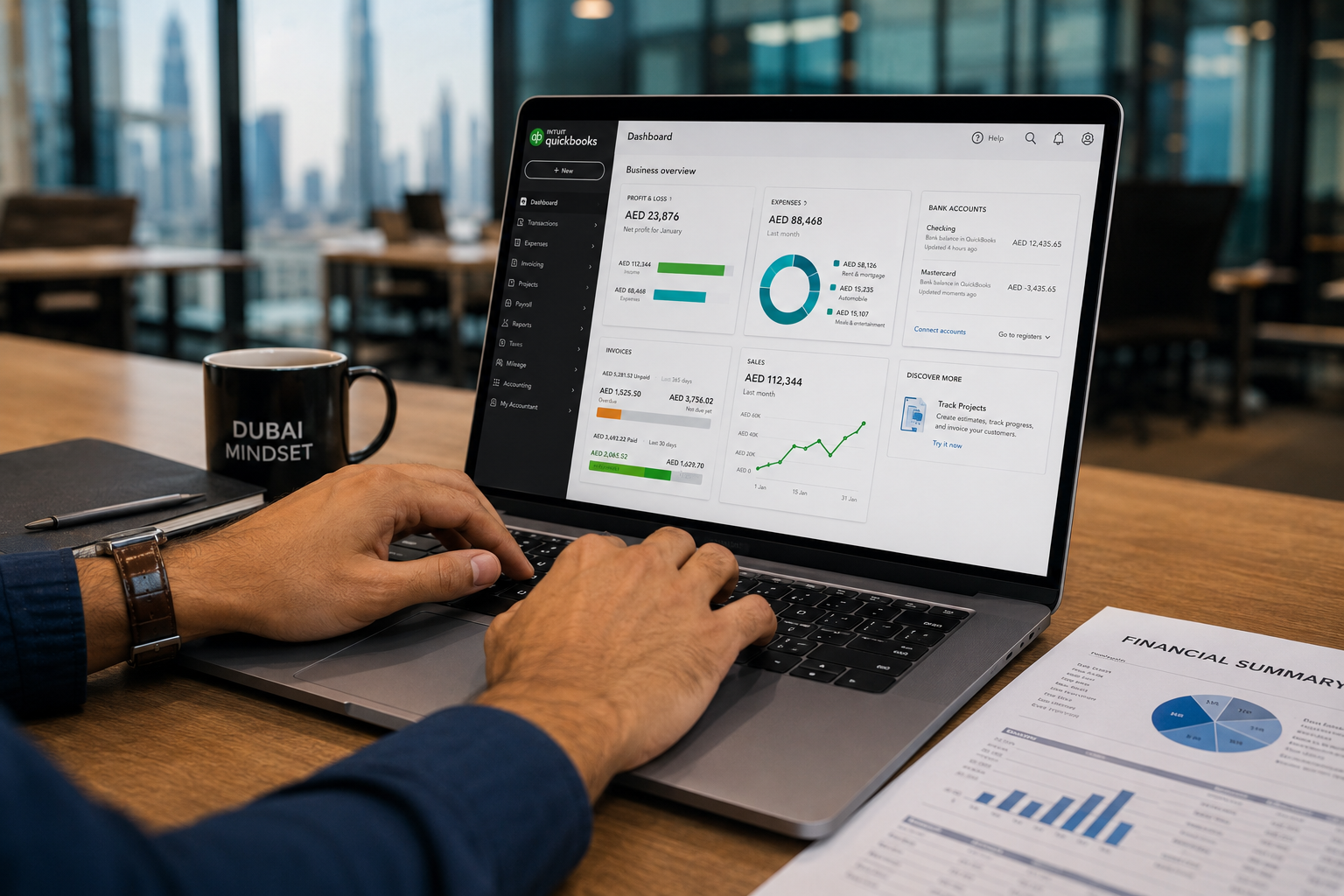 QuickBooks training in Dubai — accounting software course for professionals