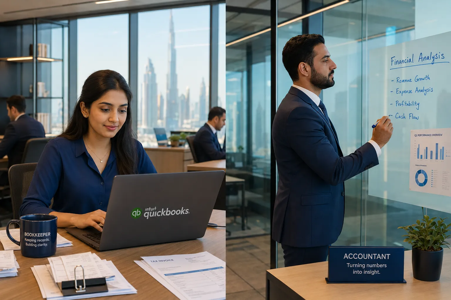 bookkeeper vs accountant in UAE