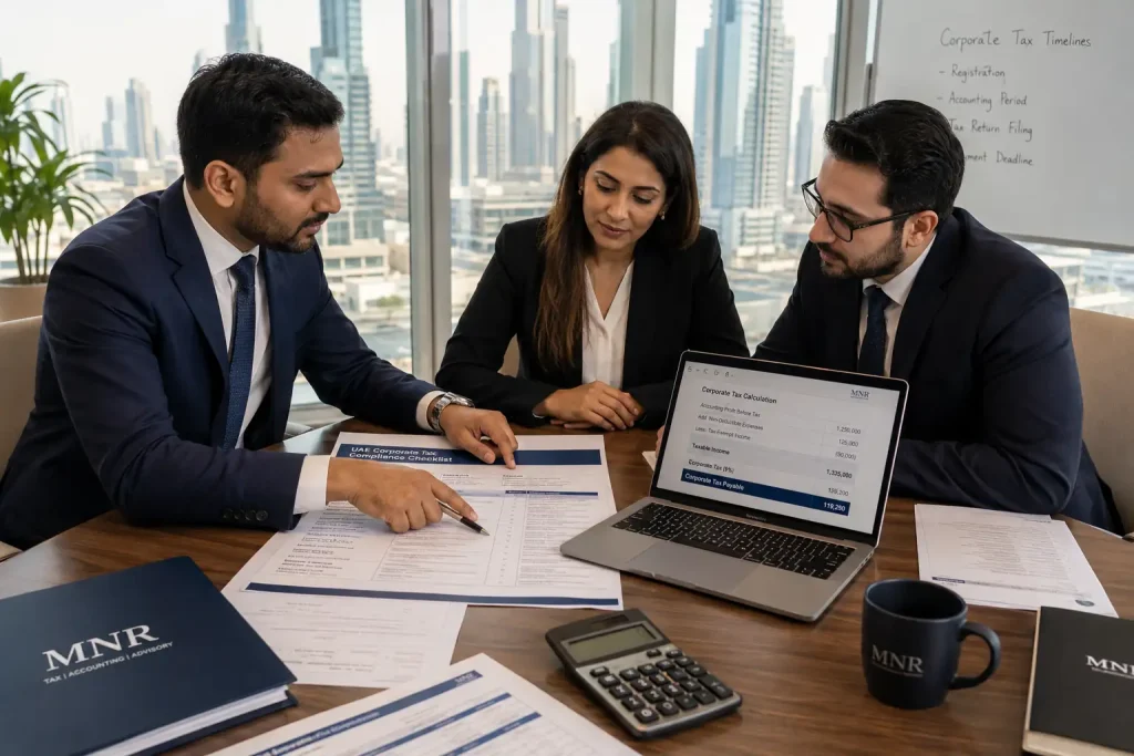 UAE corporate tax return filing